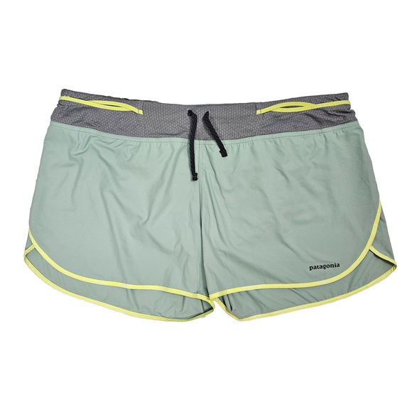 Patagonia Pants - Patagonia Womens XL Strider Pro Shorts 2.5 Green Brief Liner Trail Running 24656